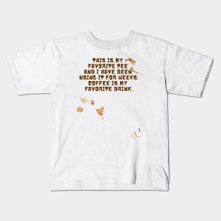 Oddly specific. Coffee stains Kids T-Shirt